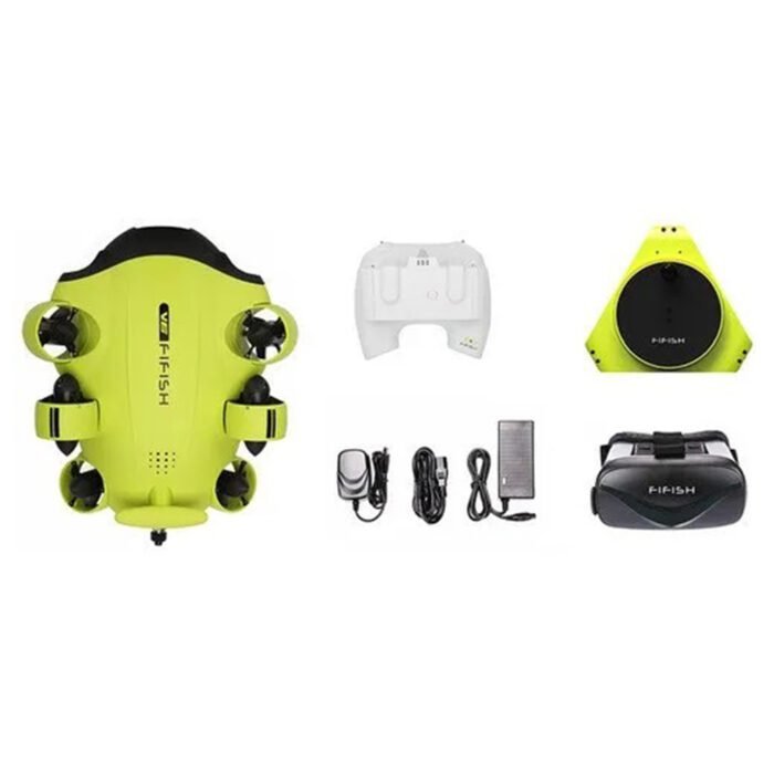 QYSEA FIFISH V6 Underwater Drone ROV Kit (328′ Tether, VR Control)