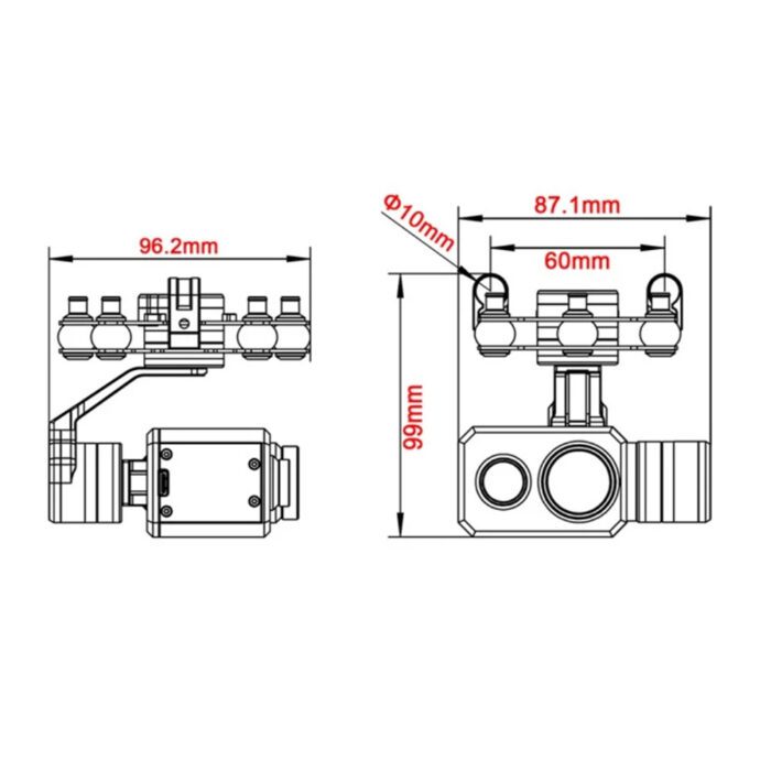 TAROT 3-axis Dual-Sensor Gimbal TL3T21 - Image 3