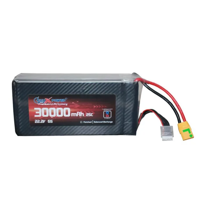 GenX 22.8V 6S 30000mah 25C / 40C Premium Lipo HV Battery with QS8 Connector - Image 1