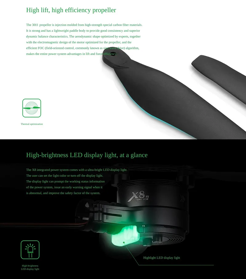 Hobbywing Xrotor X8 CW CCW 03