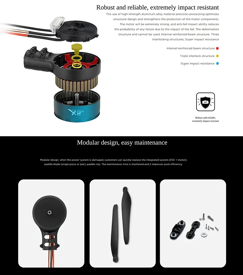 Hobbywing Xrotor X8 CW CCW 04