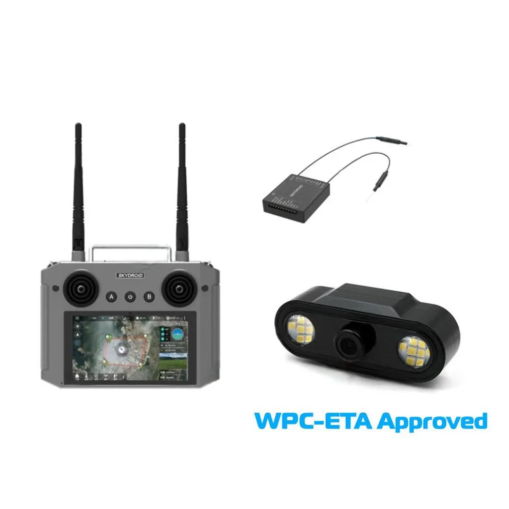 SKYDROID H12 Inbuilt Display Remote Control with Camera for drone 011