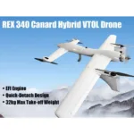 Foxtech REX 340 Canard Hybrid VTOL Drone (REX 340 LEO-2+DA16S+ RTF Combo)