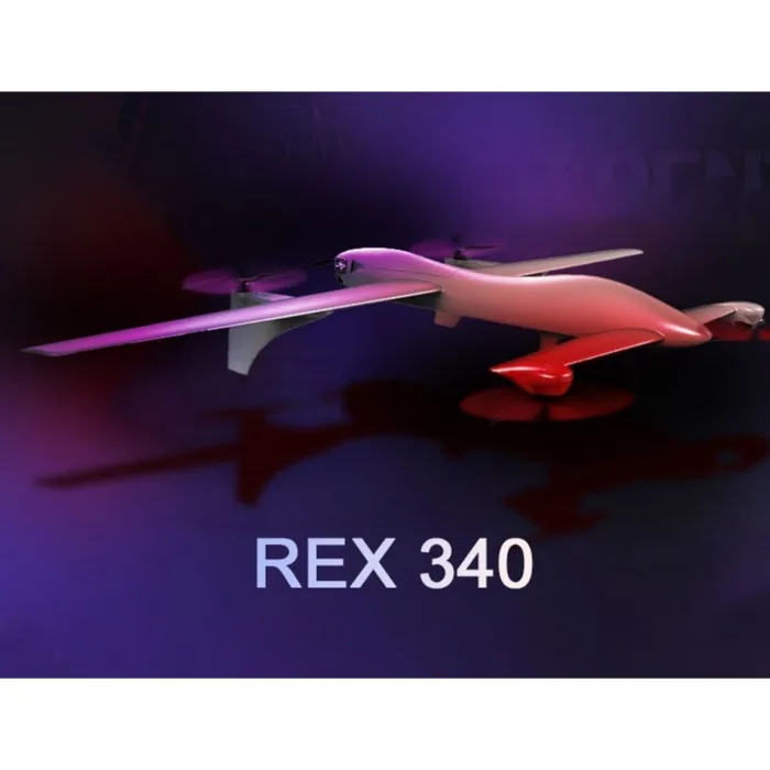 Foxtech REX 340 Canard Hybrid VTOL Drone (REX 340 LEO-2+DA16S+ RTF Combo) - Image 2