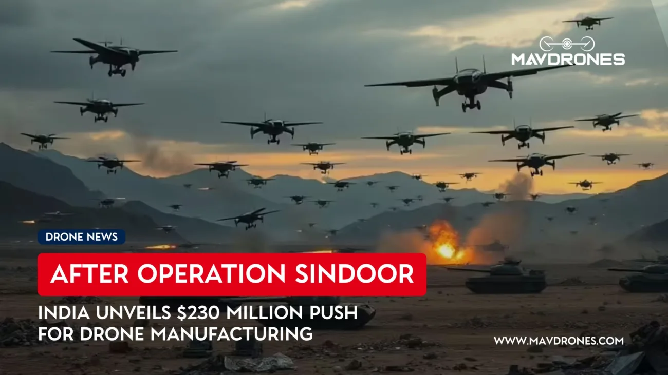 India Unveils 230 Million push for drone manufacturing after operation sindoor