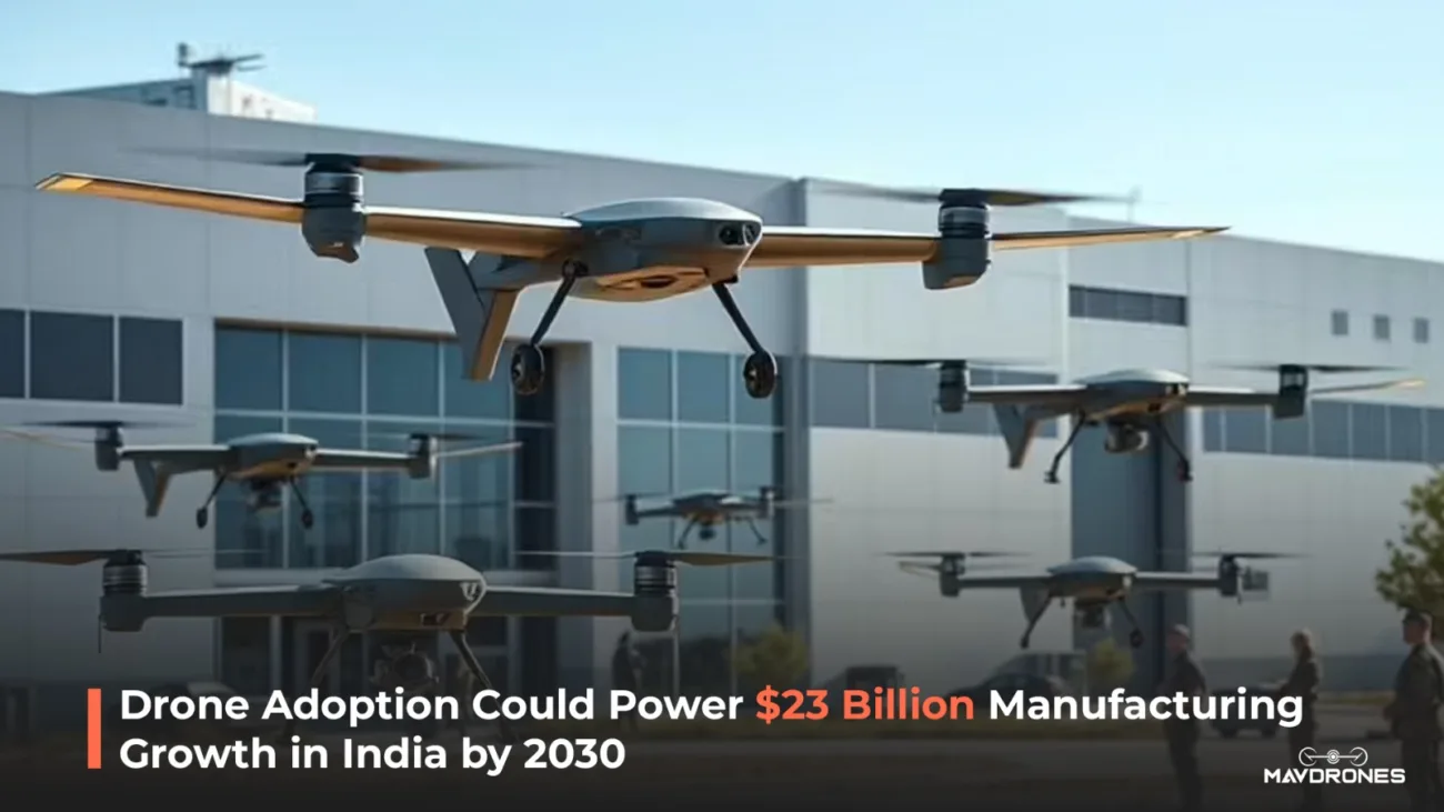 drone adoption could power 23 billion dollar manufacturing growth in India by 2030