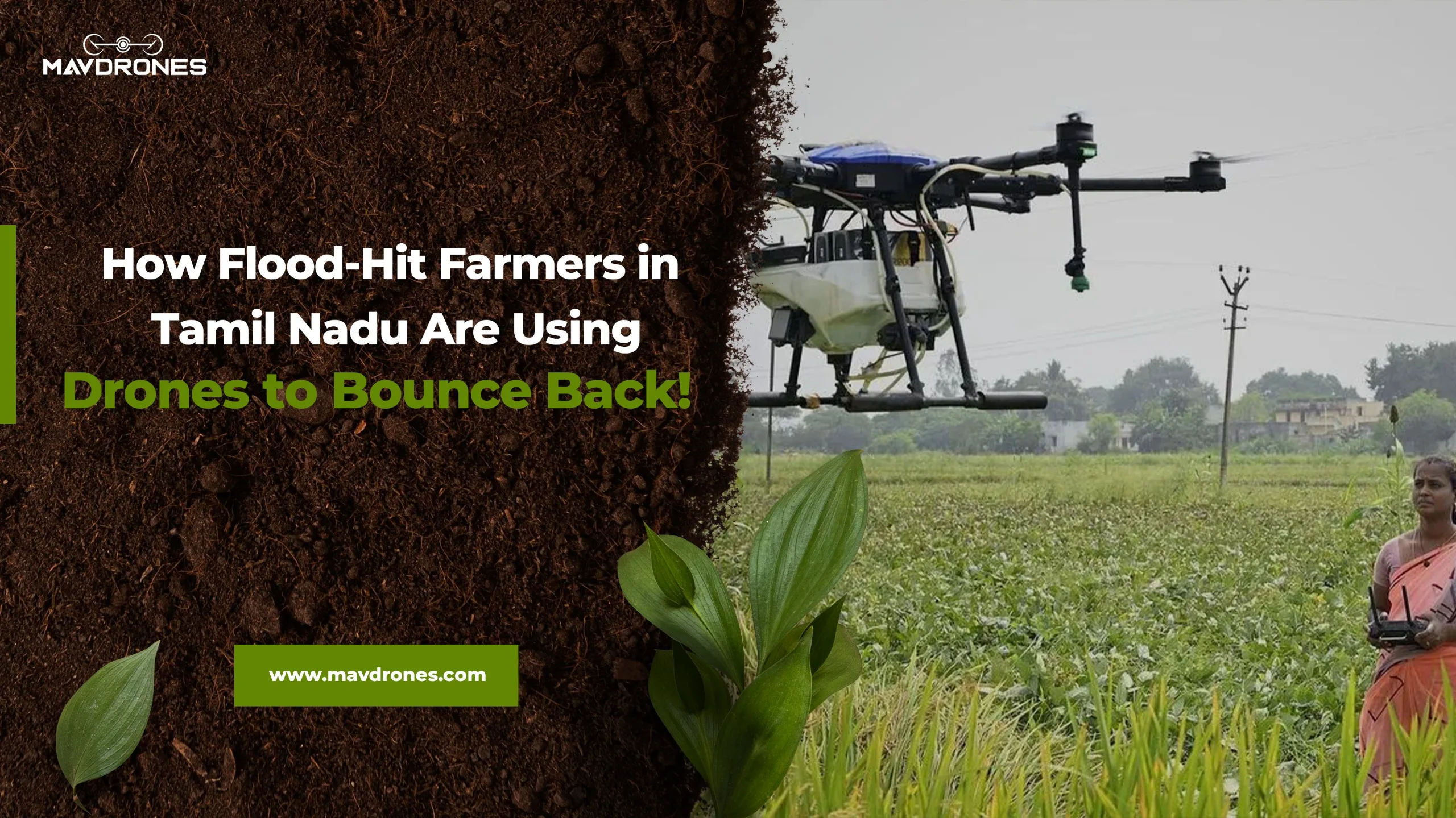 How Flood-Hit Farmers in Tamil Nadu Are Using Drones to Bounce Back!