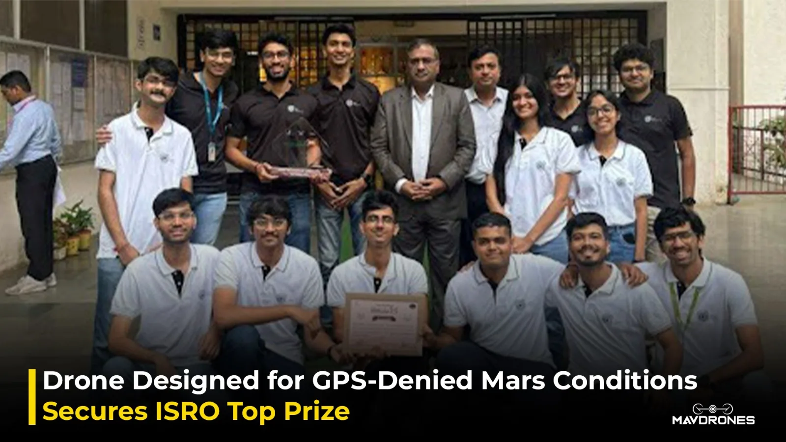 Drone Designed for GPS-Denied Mars Conditions Secures ISRO Top Prize