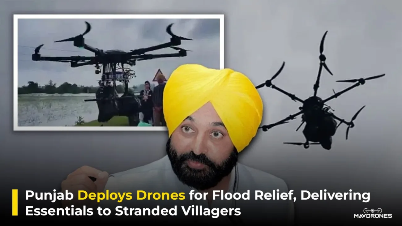 Punjab Deploys Drones for Flood Relief, Delivering Essentials to Stranded Villagers