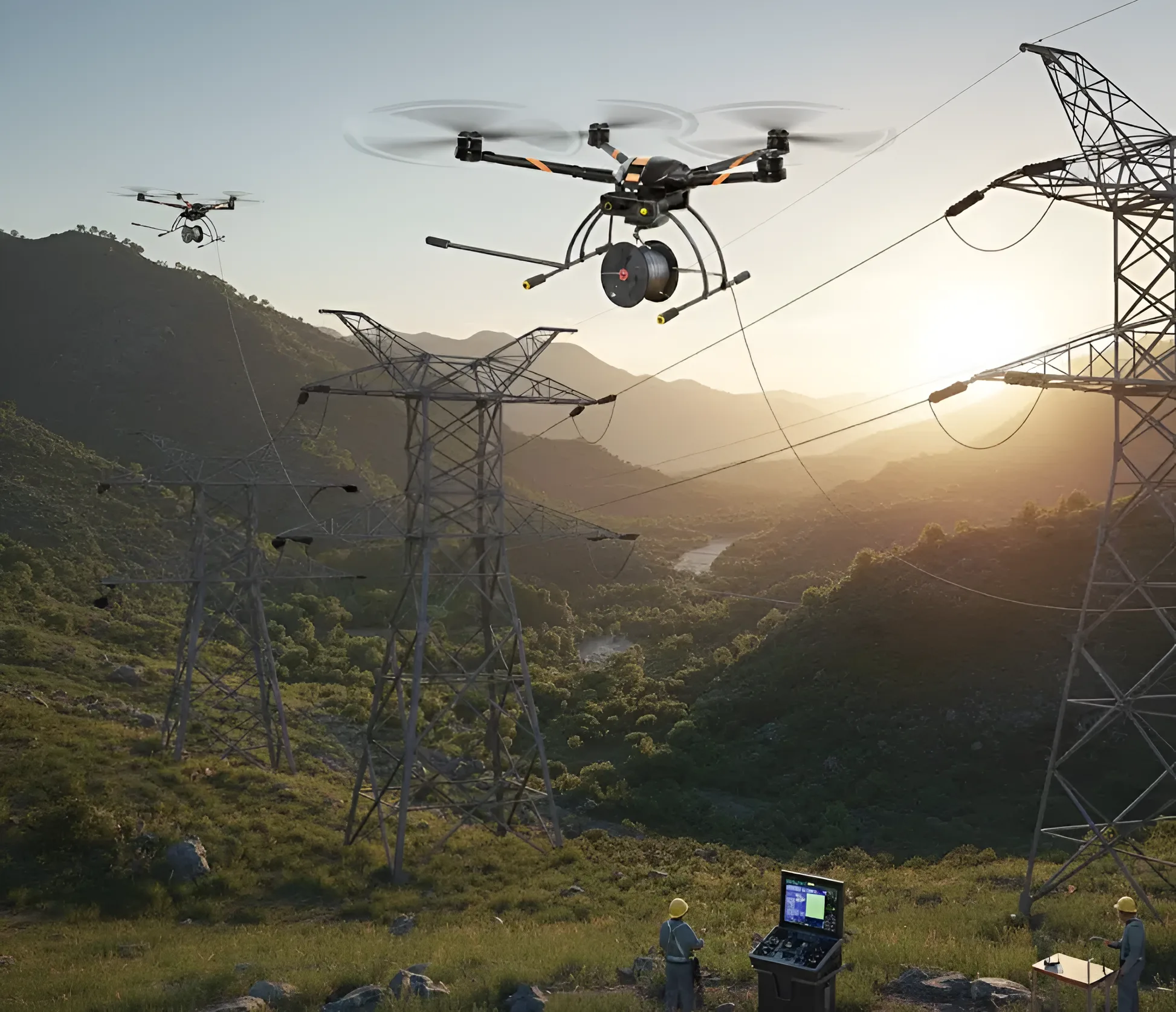 Wire Stringing Drone