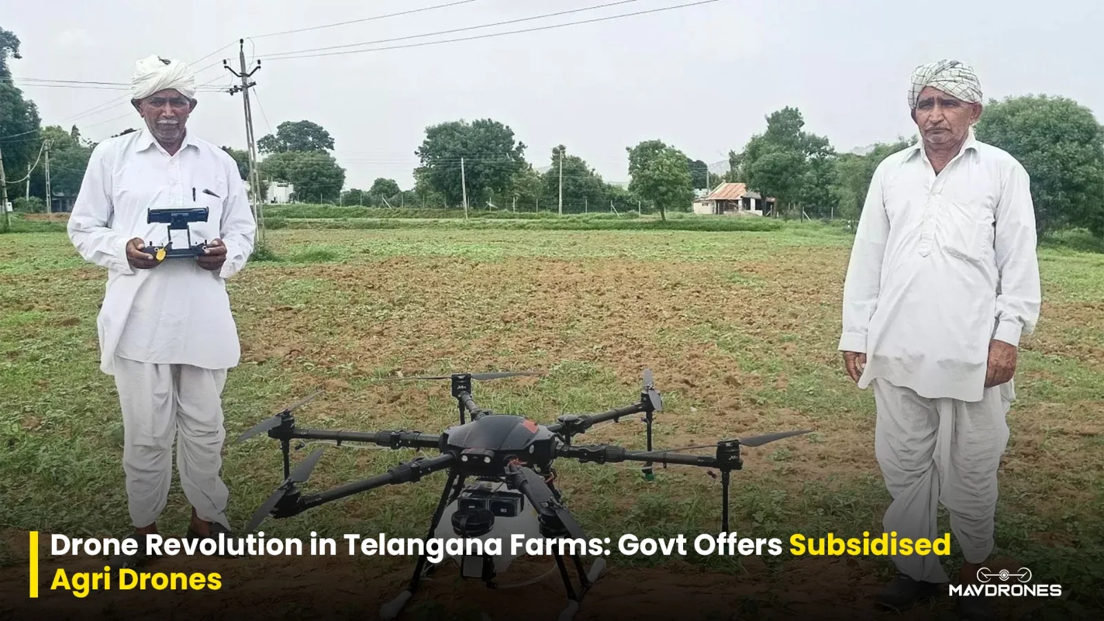 Drone Revolution in Telangana Farms: Govt Offers Subsidised Agri Drones 1 Drone Revolution in Telangana Farms: Govt Offers Subsidised Agri Drones