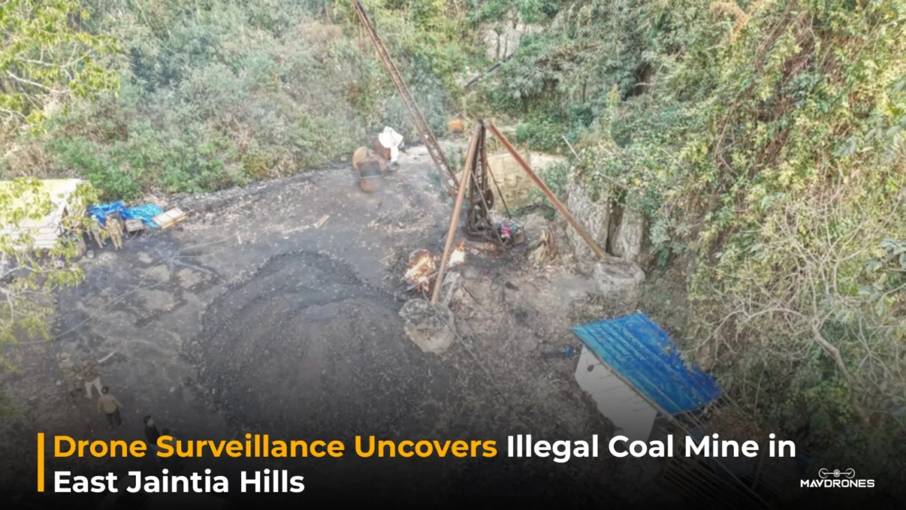 Drone Surveillance Uncovers Illegal Coal Mine in East Jaintia Hills