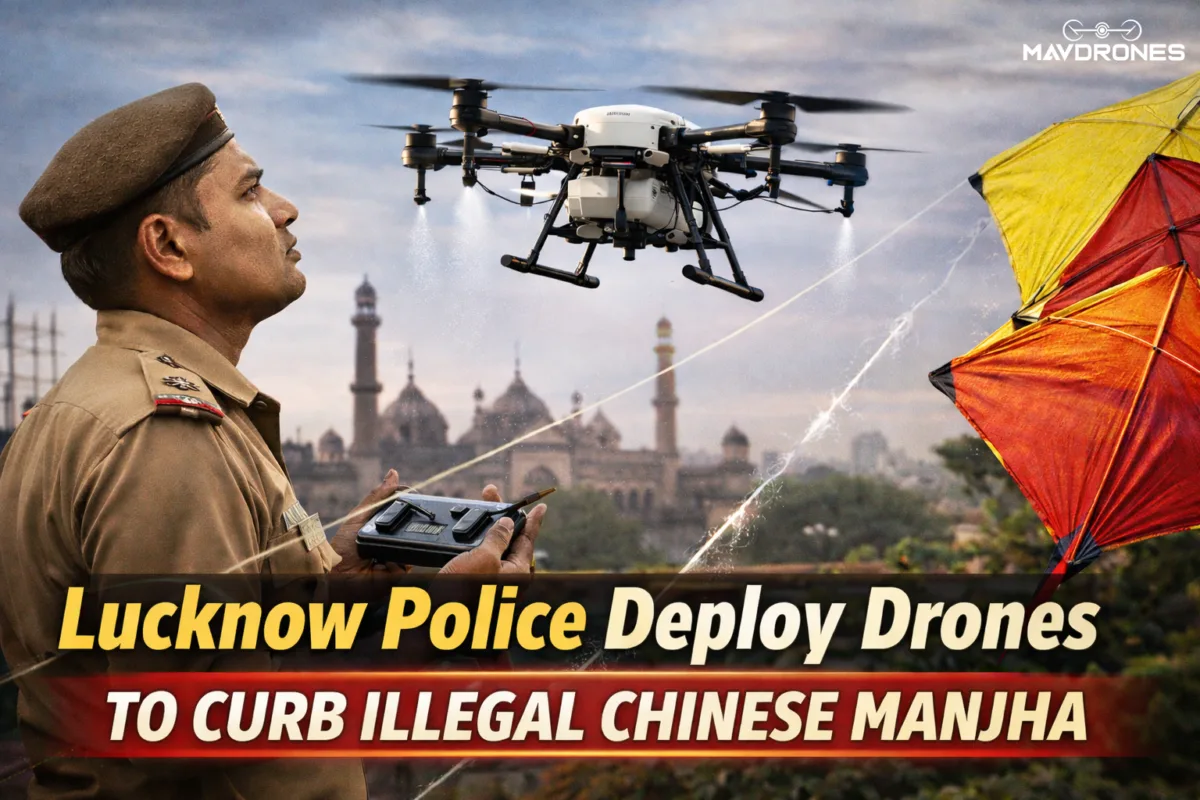 Lucknow Police Turn to Drones to Monitor Kite-Flying Hotspots