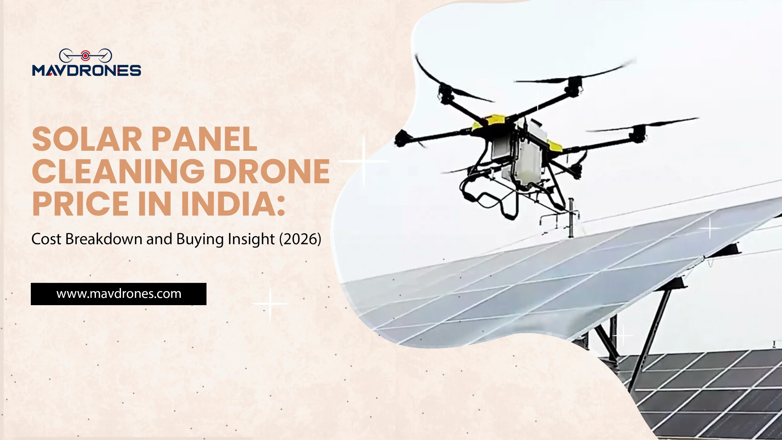solar panel cleaning drone price in India