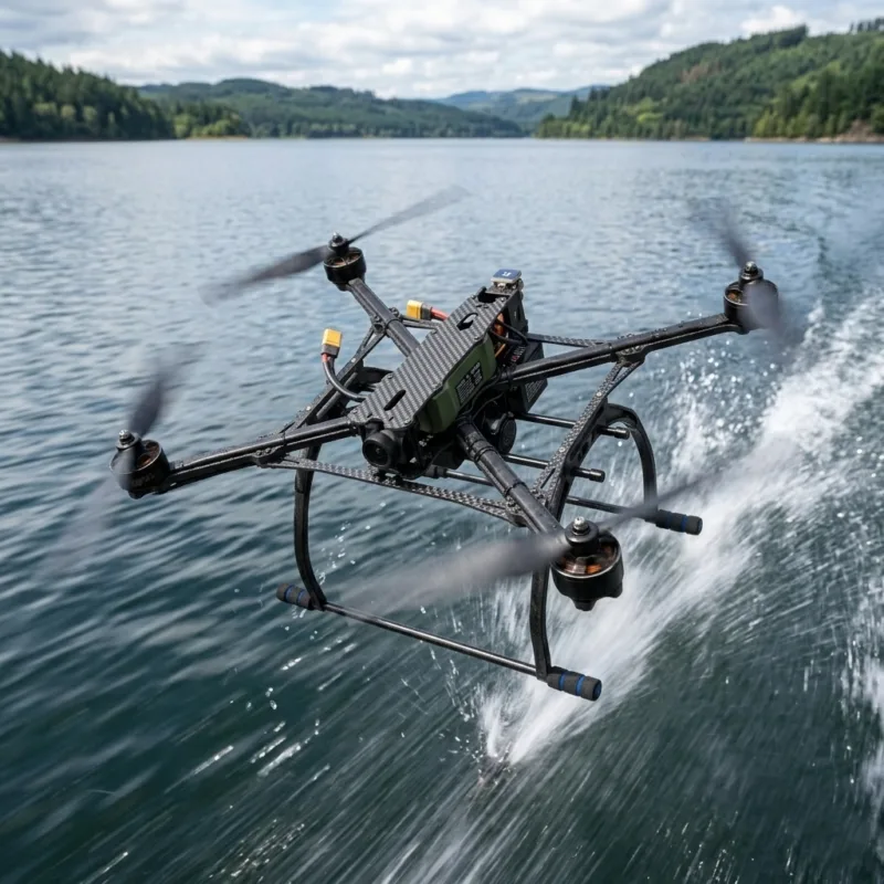 back fpv on lake