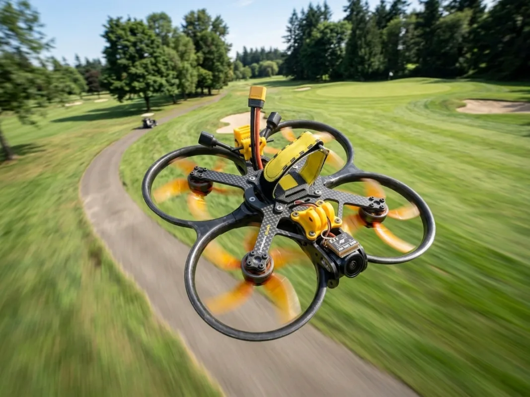 fpv drone in action