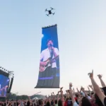 led display for advertising drone