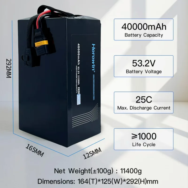 Herewin 14S40Ah 40000 mah High Voltage Battery Long Endurance 1