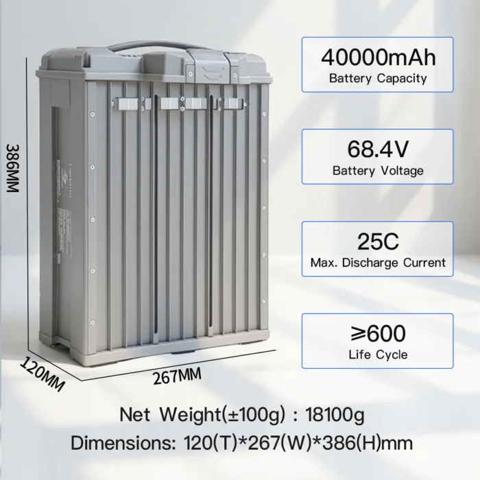 Herewin 25C 18S1P 40000 mah High Voltage Battery Long Endurance - Image 2
