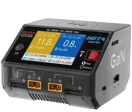 HOTA D6 Pro dual-channel smart battery charger