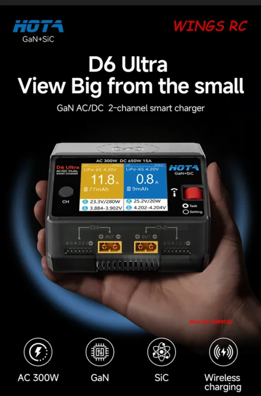 hota d6 ultra dual channel charger 1