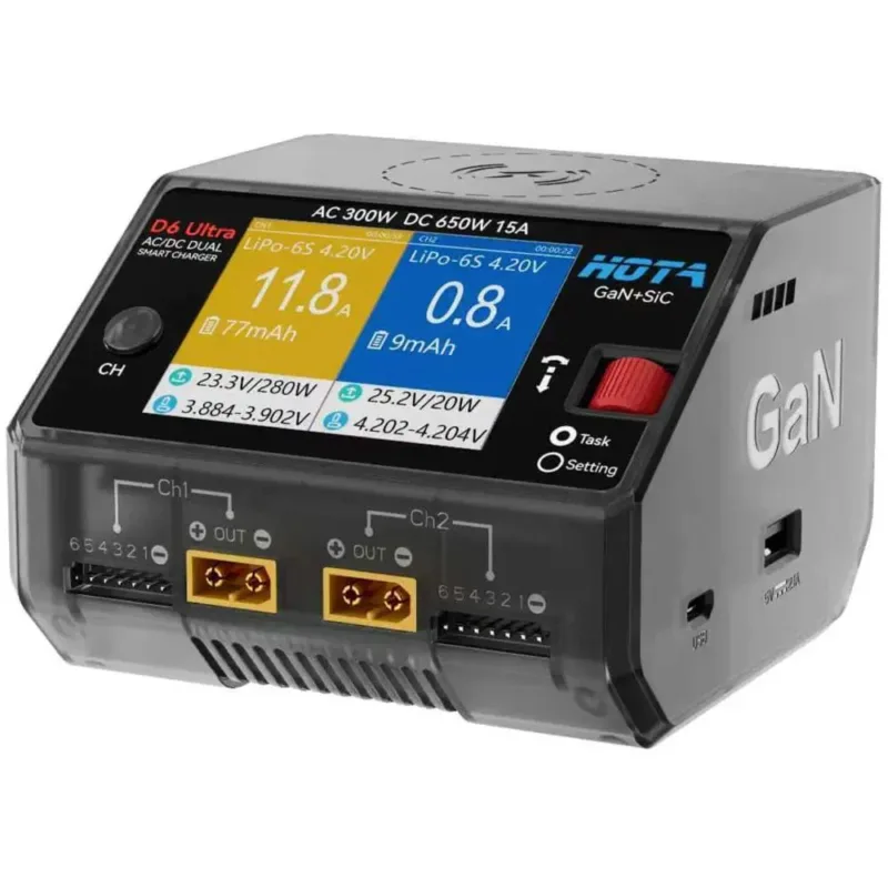 hota d6 ultra dual channel charger