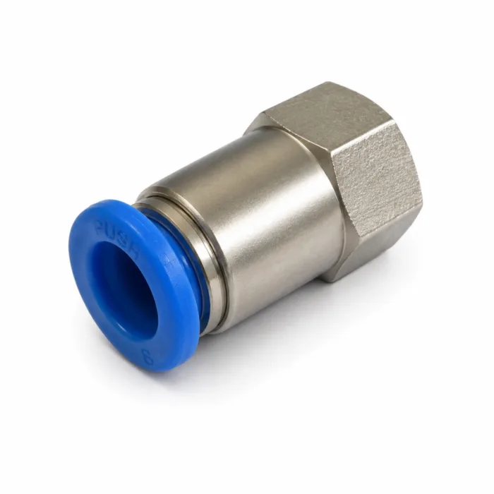 12-12-12 Pnuematic T Connector (2) PCF 12 x 1/2" - Image 1